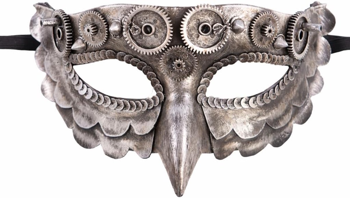 Toys 1762 Masker Steampunk, bruin, one size