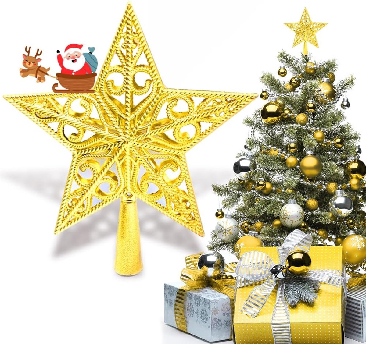 Star Vintage Lichtgewicht Klassieke Plastic Hollow Out Decoratie