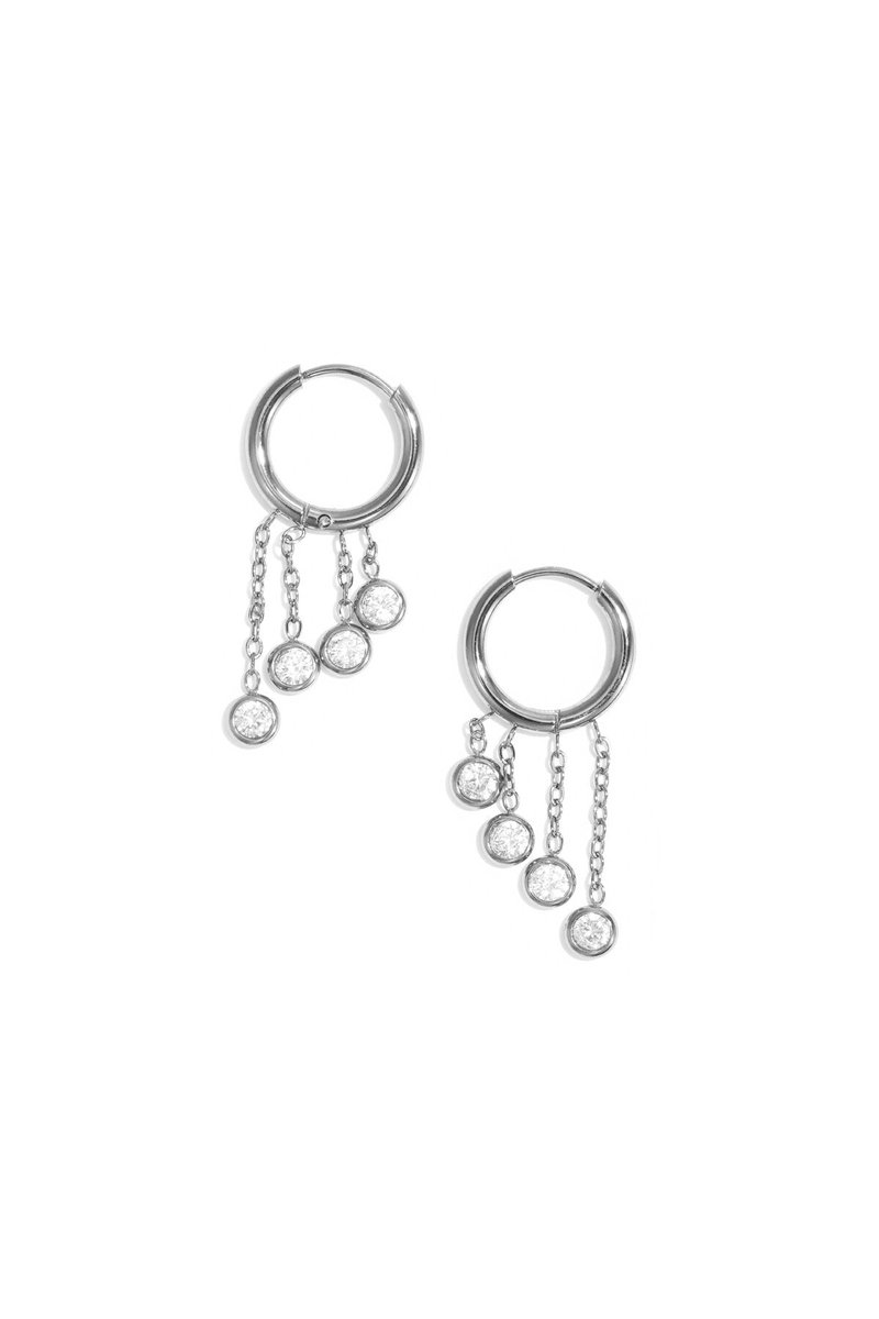 Elegant stainless steel drop earrings - simple yet stunning - Goudkleur