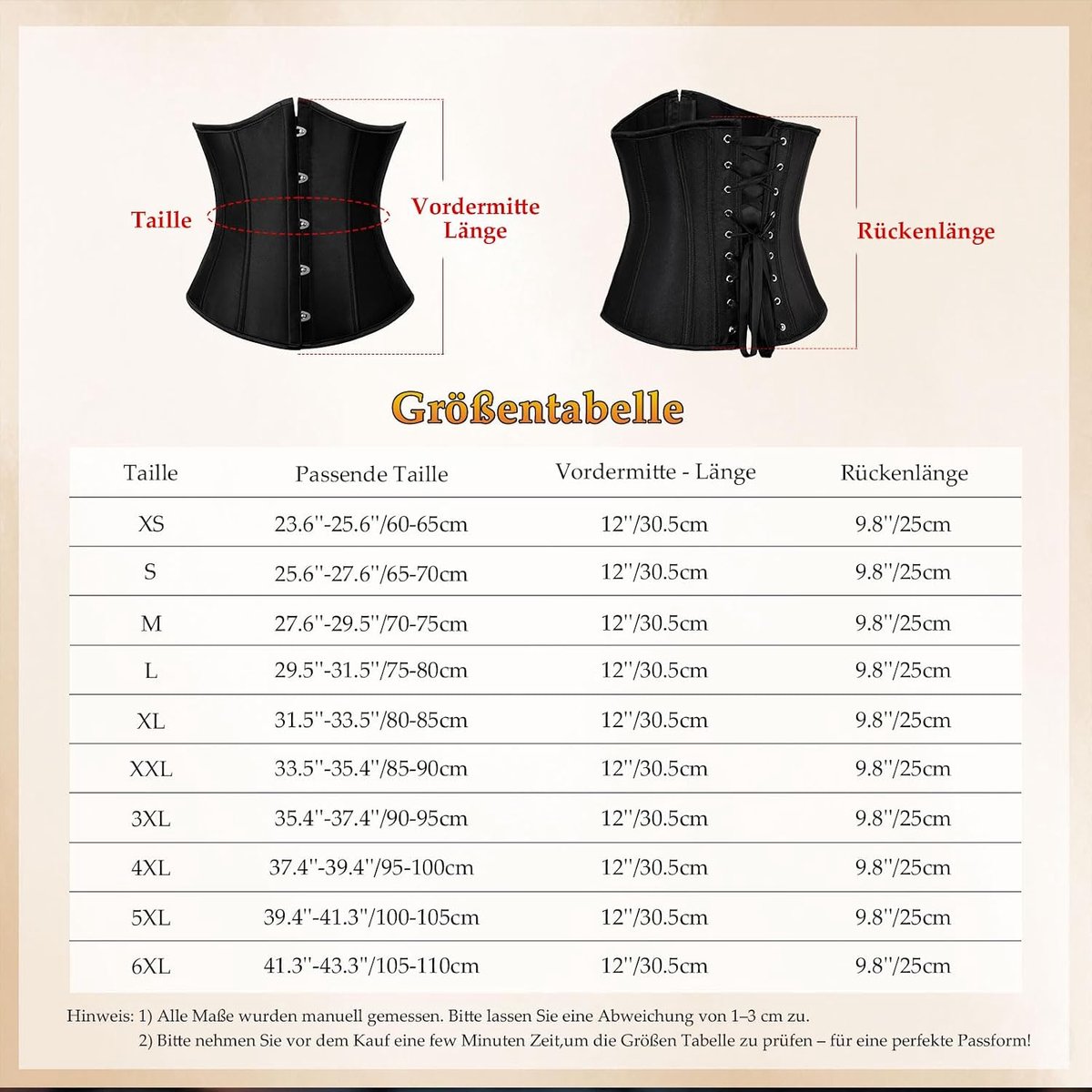 Korset voor dames, corsage, bustier, onderborstkorset, satijn