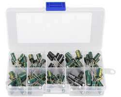 100 stuks 10 waarden 10V-63V audiocondensator geassorteerde kit