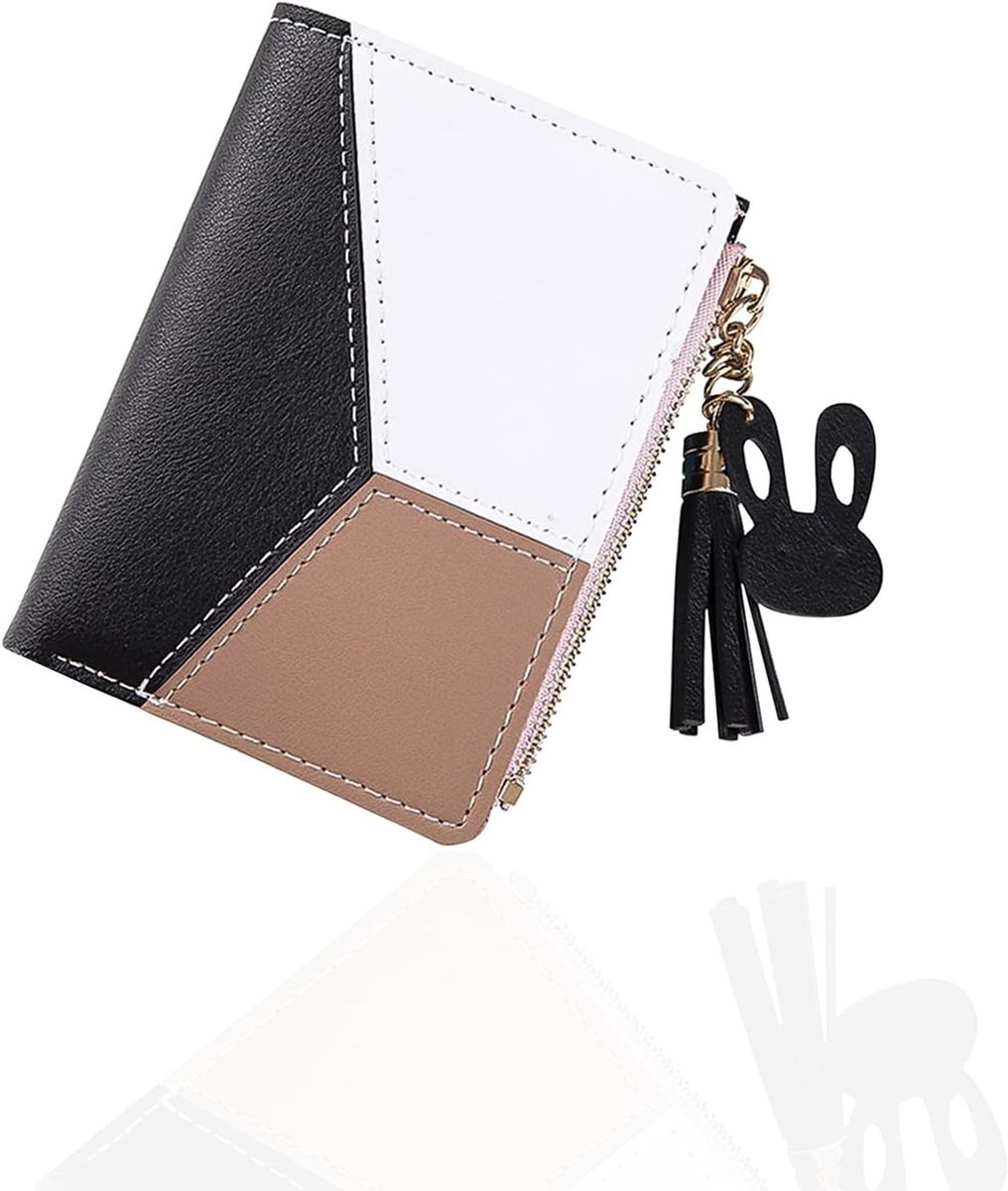 Portemonnee met ritssluiting voor dames, kleine handtas met