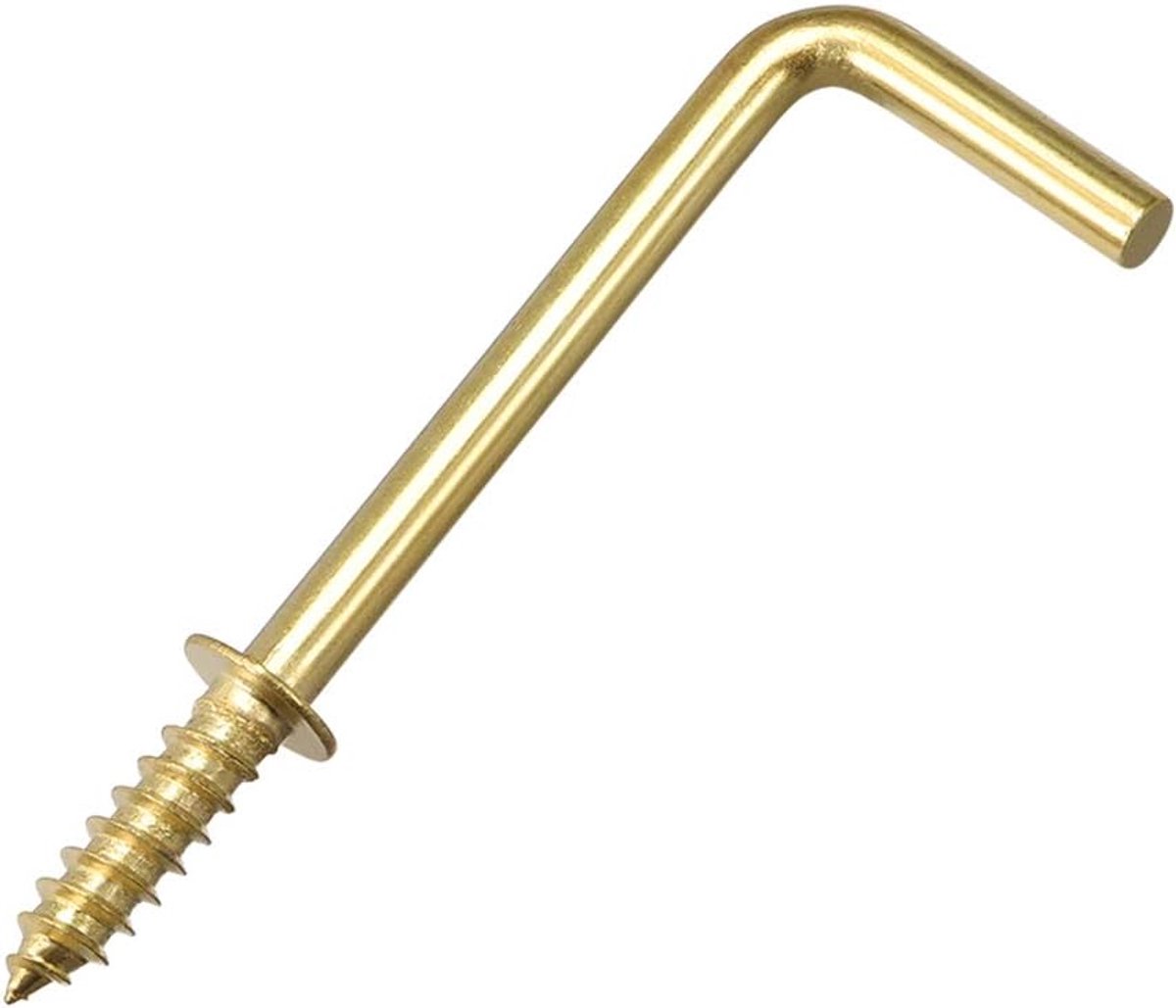 Haken plafondhaken zelfsnijdend inschroeven haken met plaat goud 1,4"