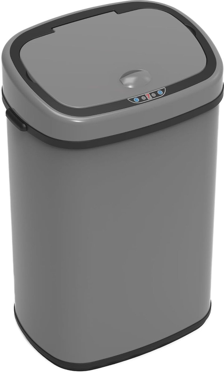 Sensor-afvalemmer, 68 liter, stalen vuilnisemmer met sensor