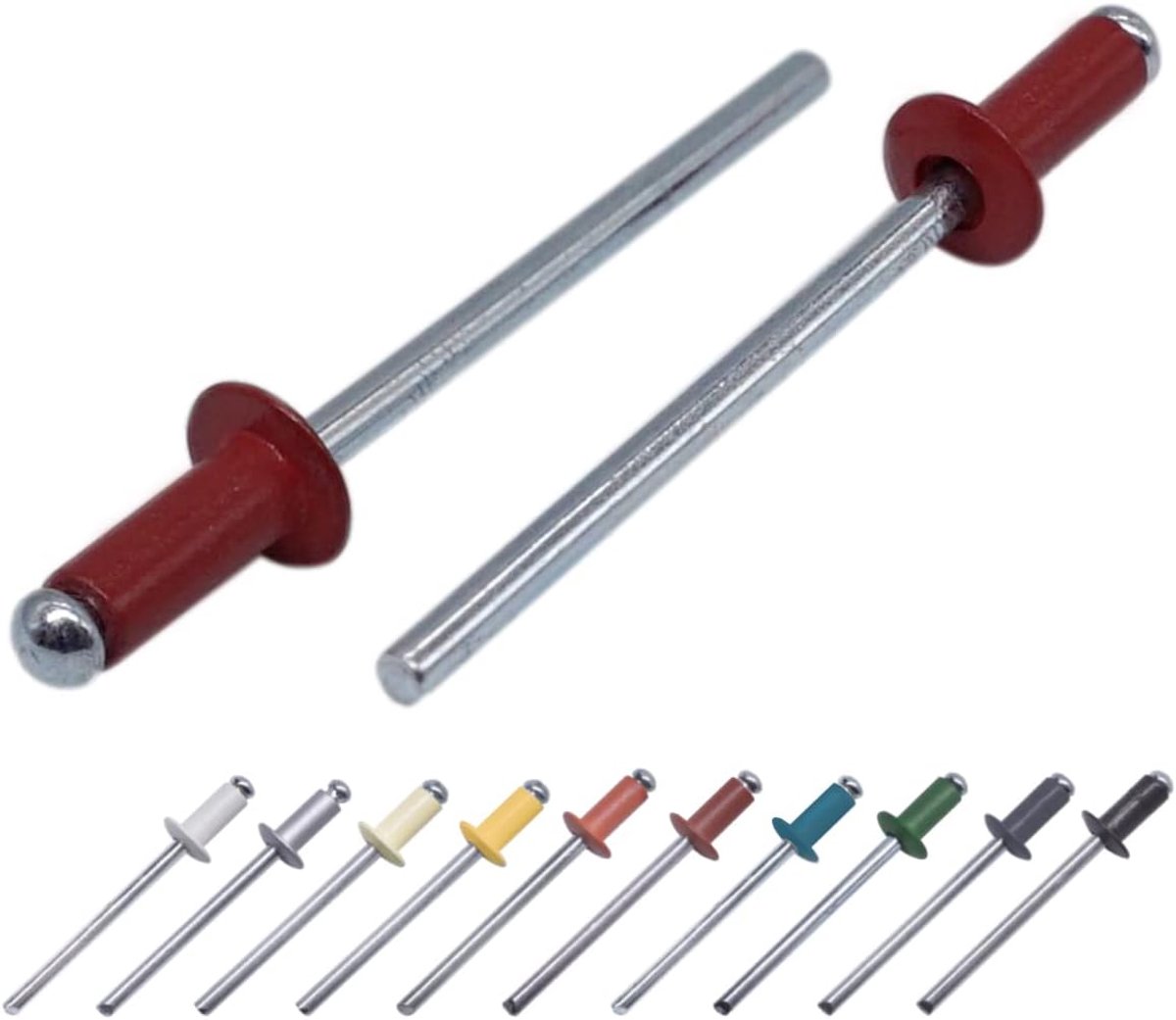 (Pack van 100 stuks) Geschilderde blindklinknagels 4,0 x 8 mm