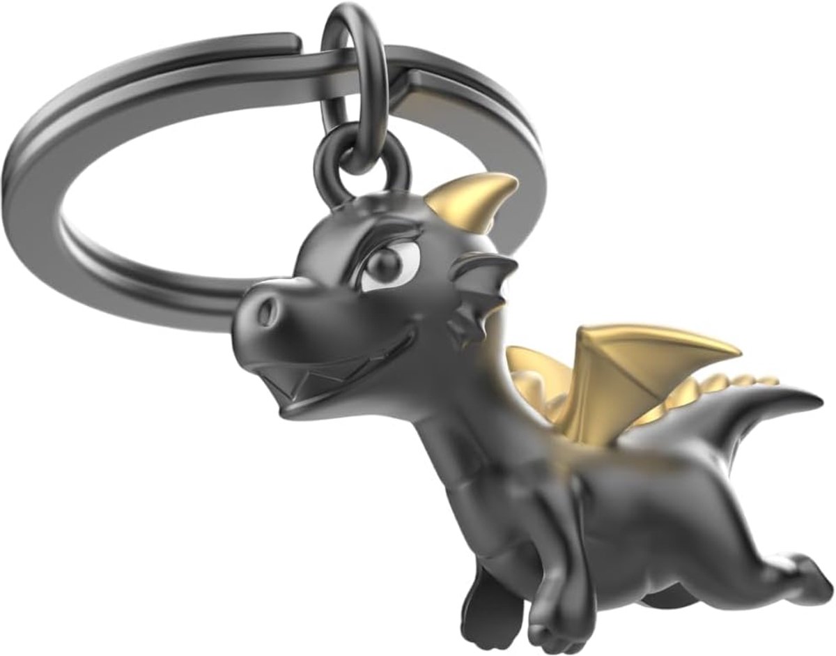 - Dragon sleutelhanger - Fantastische sleutelhanger - cadeau voor dames en heren, Zwart, Eén maat, Informeel