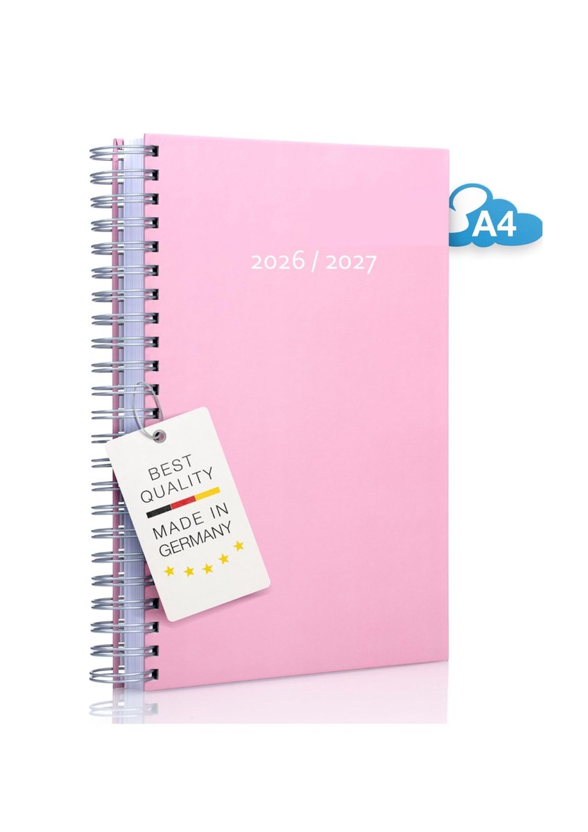 Omgoods - Strawberry Ice Kalender 2026/2027 - Dikke dagkalender met veel ruimte