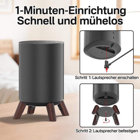 bureaustandaard voor Sonos Era 100 en Sonos Era 100 SL standaard, statief desktopluidsprekerstandaard met stabiele basis voor Sonos Era 100 standaard, 2 stuks — afbeelding 4