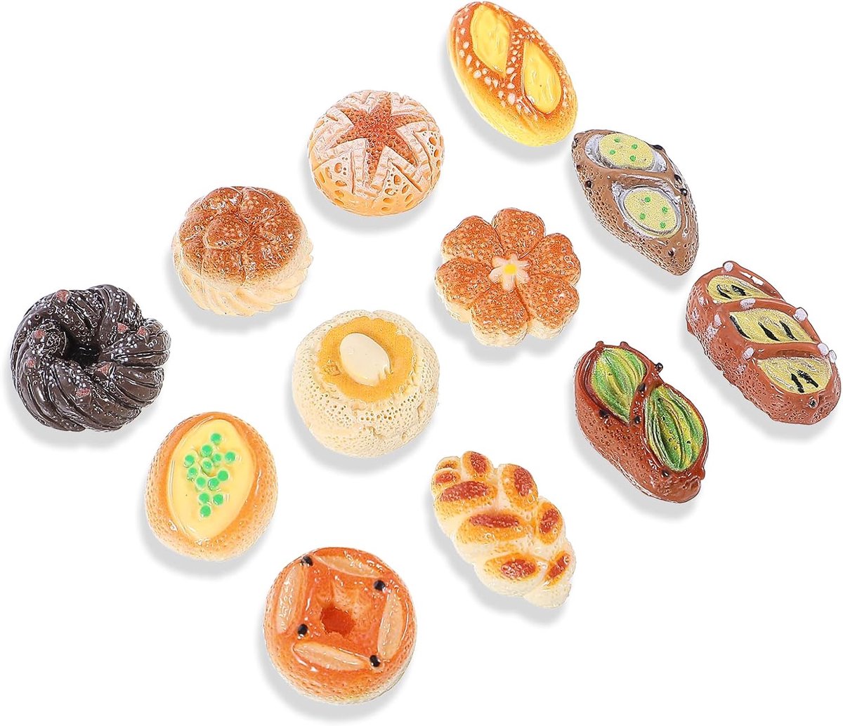 Magnets, 24 stuks Magneet Koelkast Met 3D Brood Design, Magneten Set Voor Koelkastmagneten Decoratie & Whiteboard