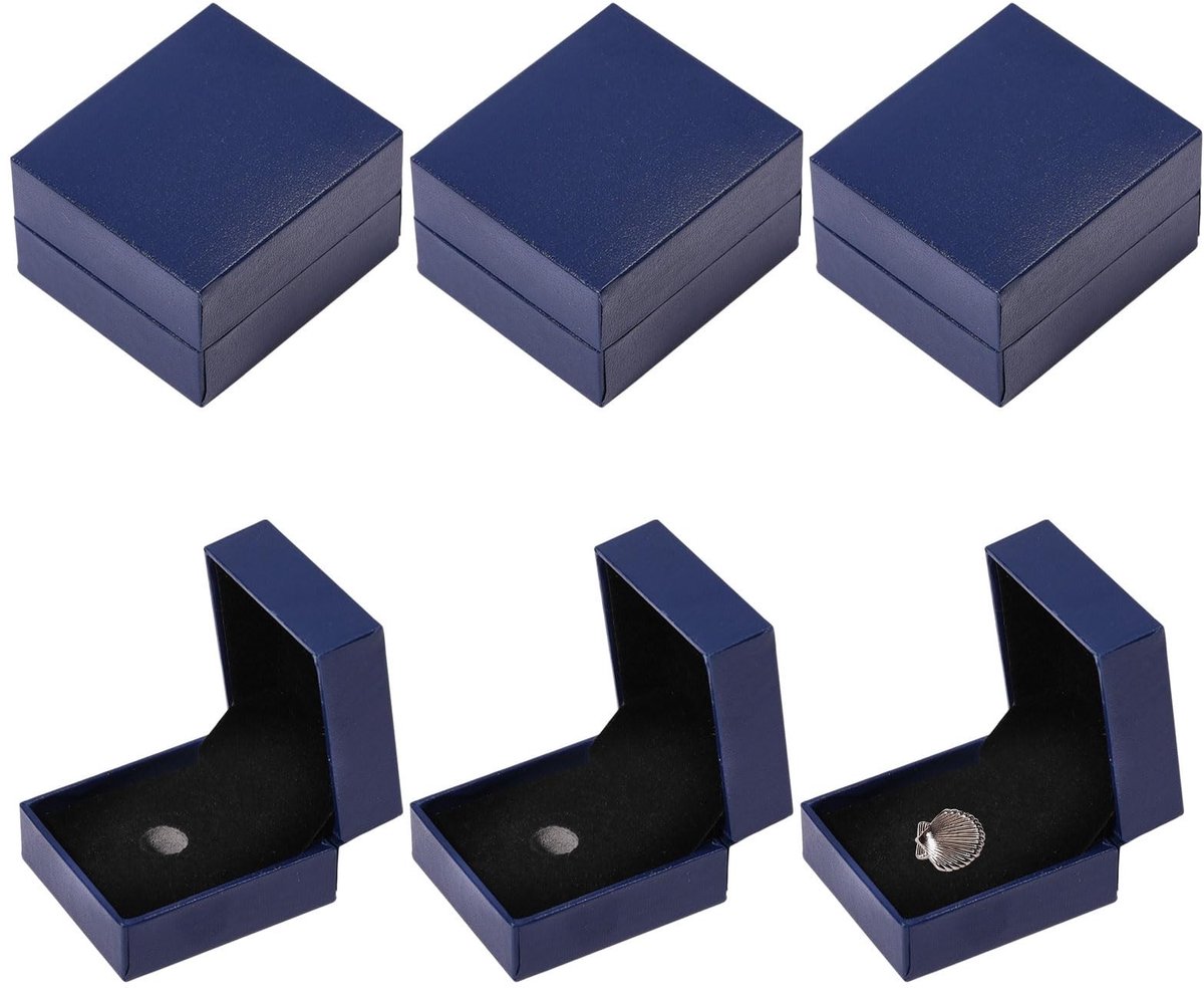 Omgoods - 6 Stuks Pin Display Box - Juwelen Opbergdozen - Nachtblauw