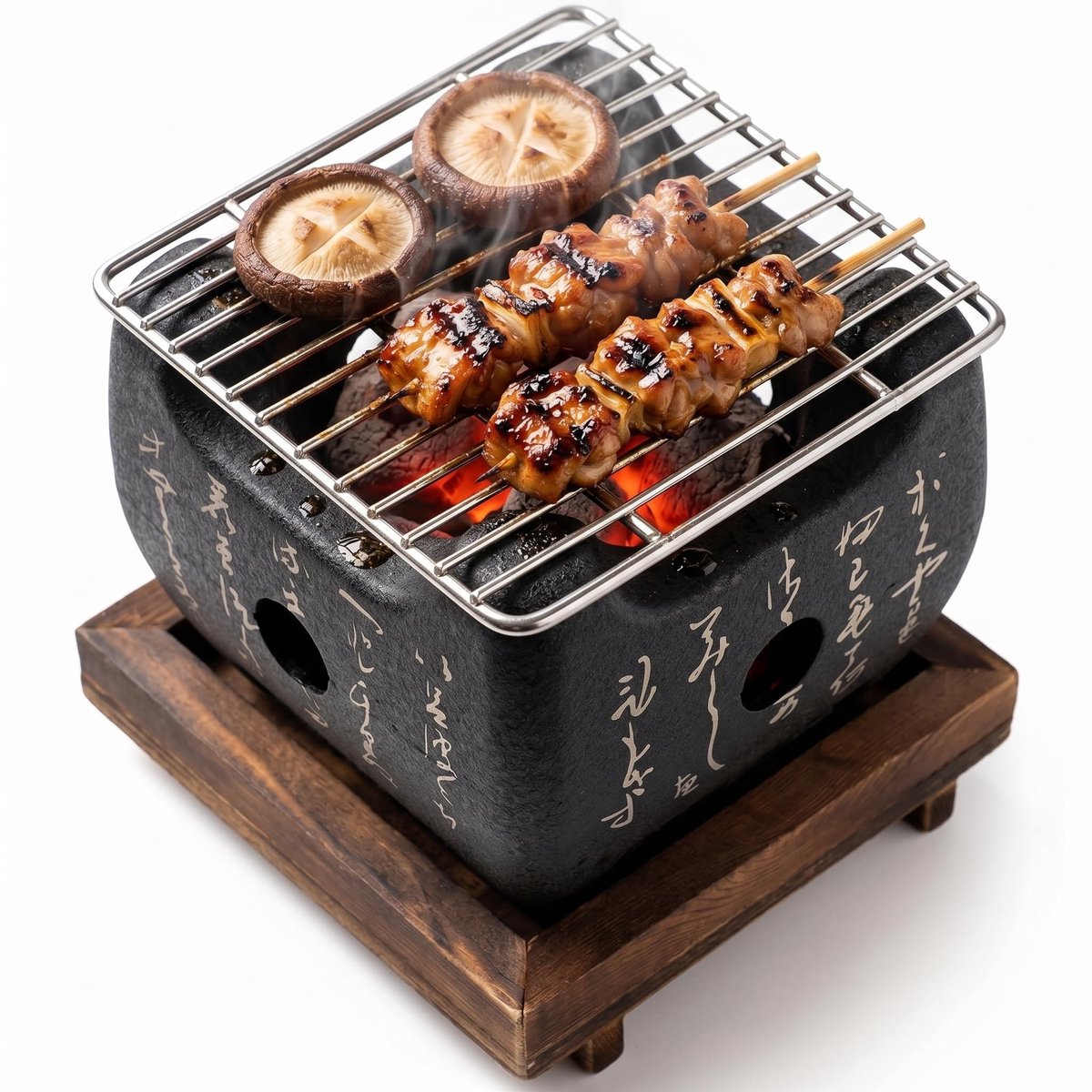 Omgoods - Japanse Stijl Grill - Mini Houtskool Grill voor Tafelgebruik