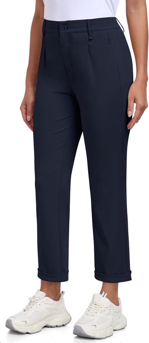 Golfbroek voor dames, business, business, broek met zakken, voor kantoor, reizen, casual