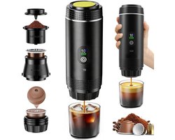 Omgoods - Draagbare Koffiemaker 3-in-1 met Elektrische Zelfverhitting - Reis Koffiemaker