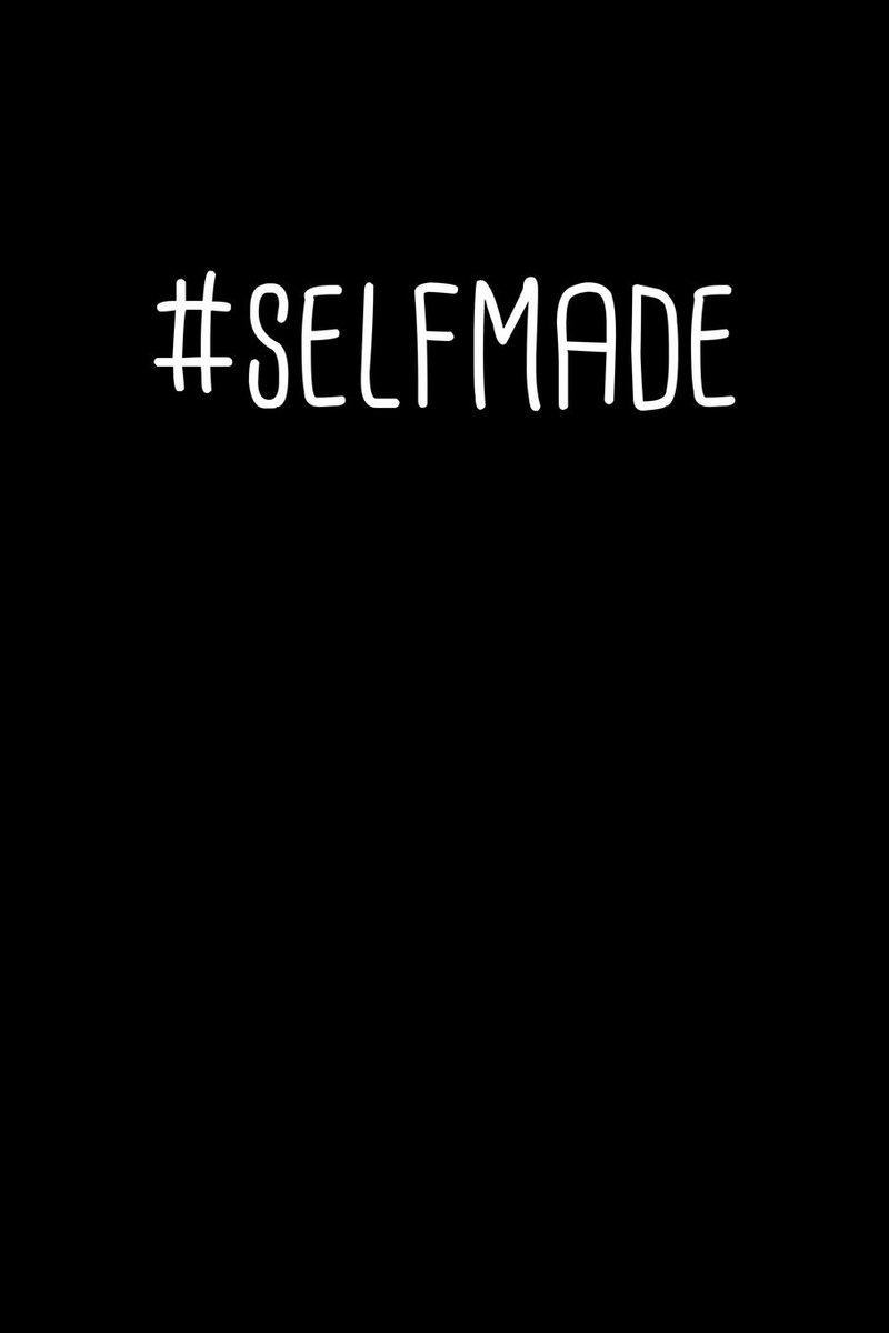 Self Made #SelfMade Meme Notebook: Blank Lined Journal (Best Startup Founder Gift): 6 x 9 inches // 120 Lined Blank Pages // College Ruled