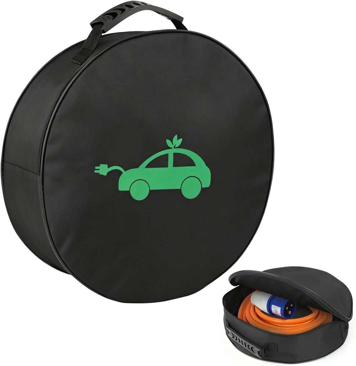 Oplaadkabel Tas Elektrische Auto, Kabel Organizer | Ronde 35 Cm Waterbestendige Kabeltas Organizer, Geschikt Voor Ev-Oplaadkabel, Opladers & Auto-Accessoires Voor Camping Camper