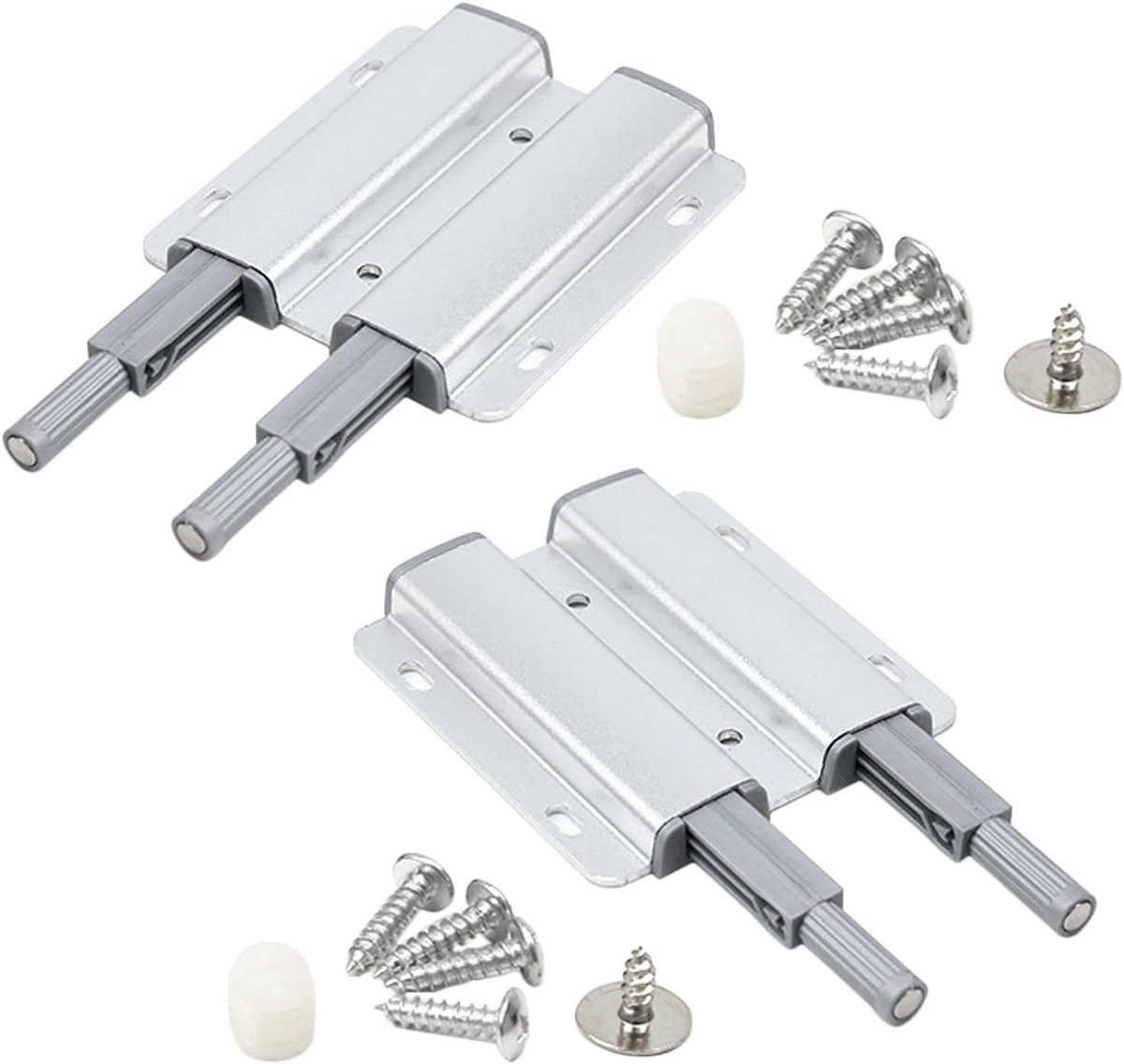 Magnetische drukdeuropener - Duurzaam en gebruiksvriendelijk voor meubels en kasten - Set van 2