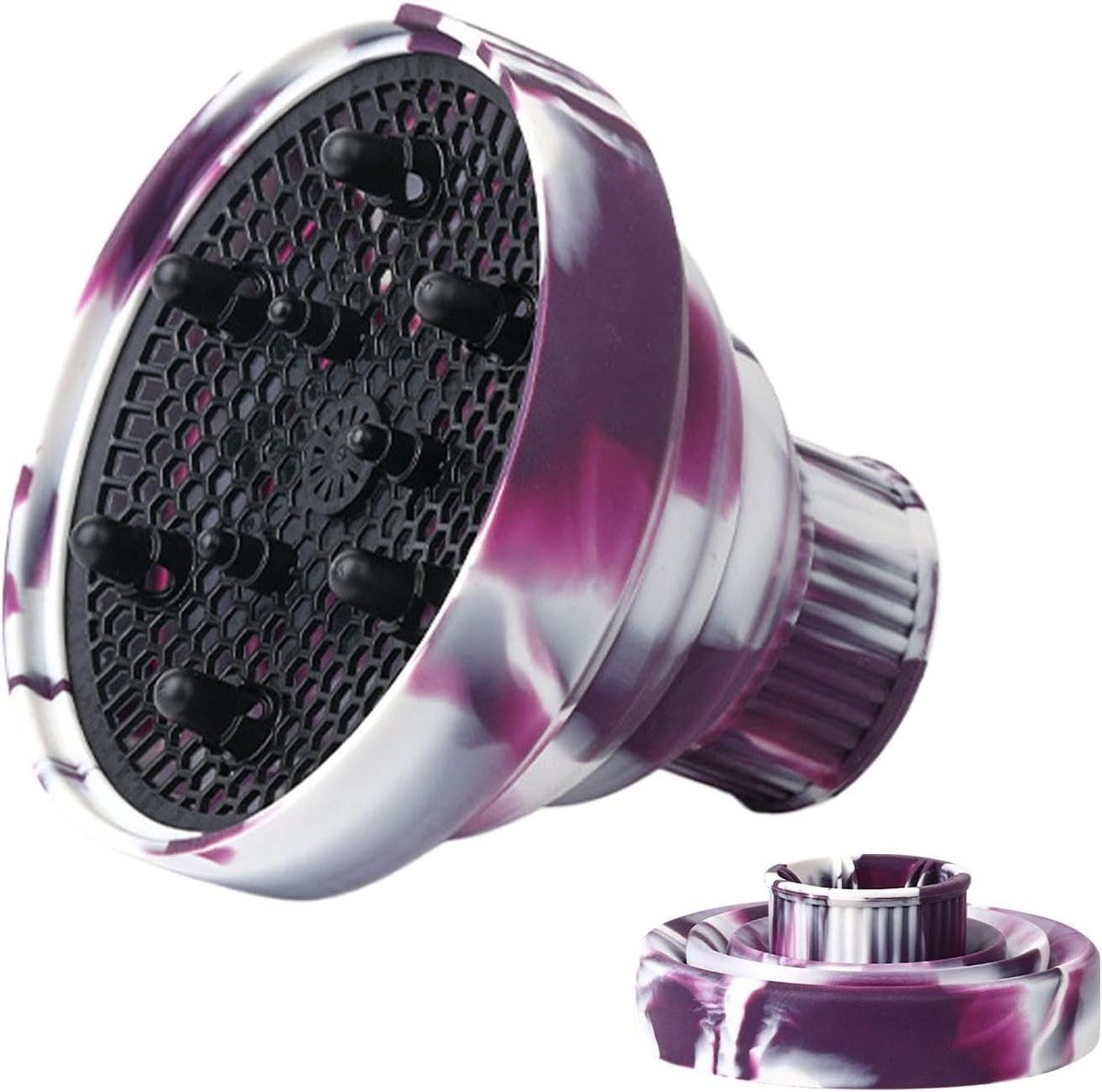 Haardroger Diffuser - Haar Diffuser Opzetstuk - Krullen Stylen - Hittebestendig Siliconen - 4-5 cm Mondstuk - Roze