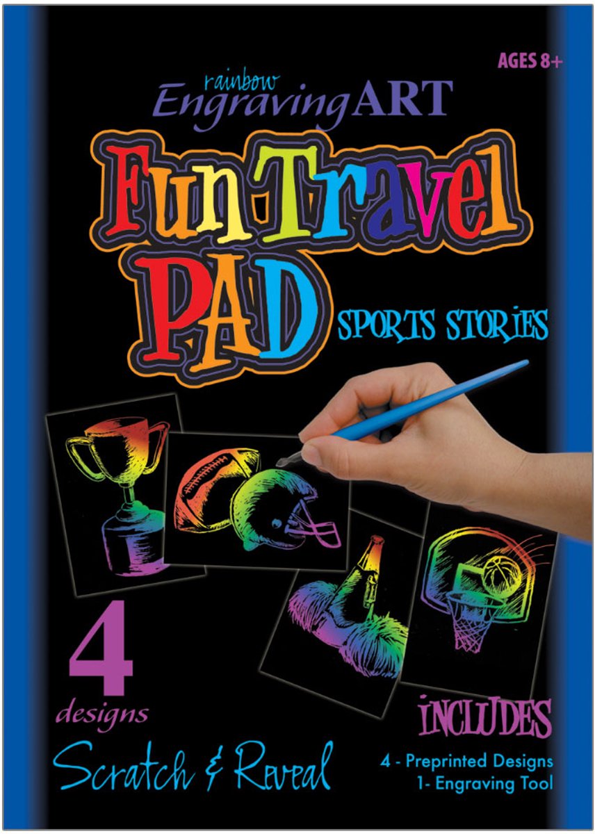 Fun Travel Pad Sports designs 4 afbeeldingen van Royal langnickel