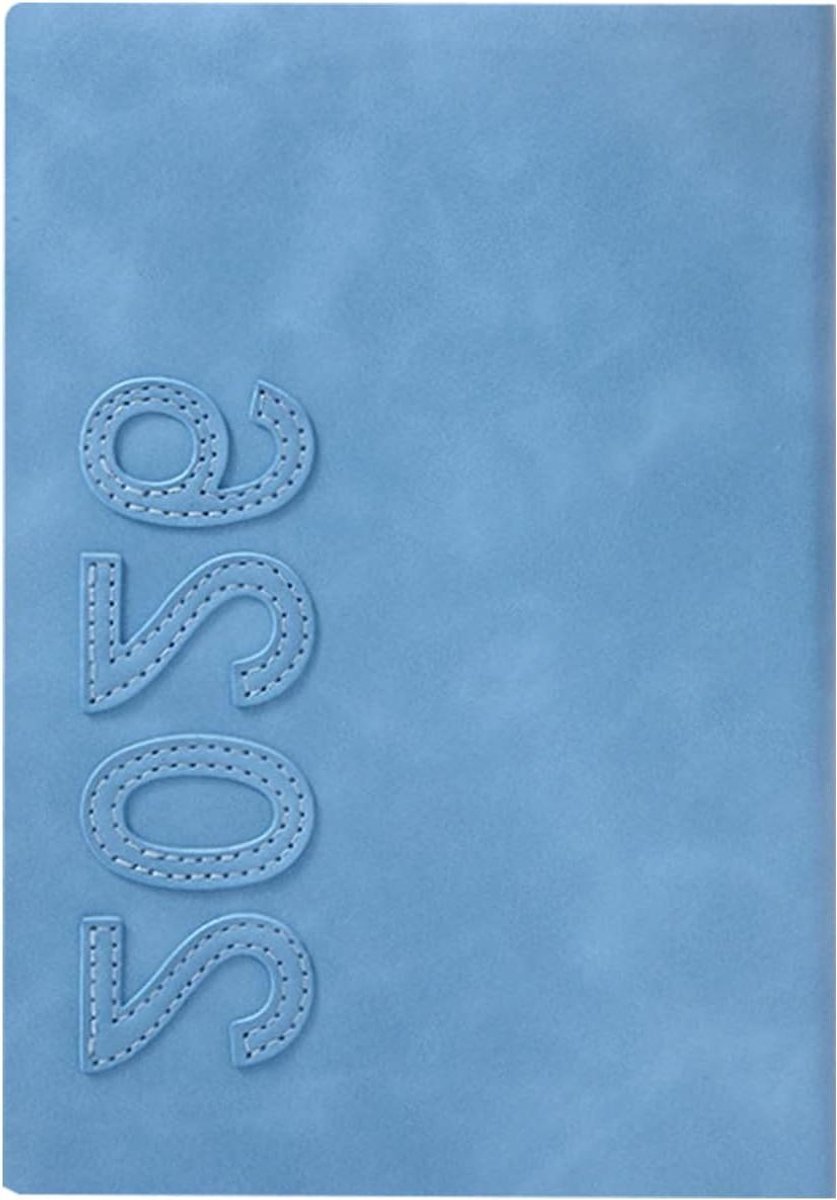 Dagelijkse Agenda - Notitieboek Planner - Tijdmanagement - Dagelijkse Pagina's - 21 x 145 cm - Blauw