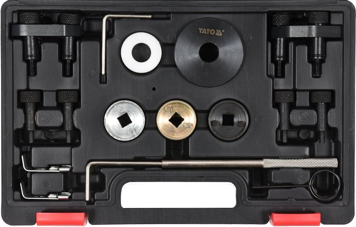 Professionele Distributie Borgset voor Audi, VW, SEAT & Skoda 1.8 & 2.0 TSI / TFSI – Motorcodes CDAA, CDAB, CCZA, CCZB, CAEB e.a. (2006-2014) – Timingset met Koffer