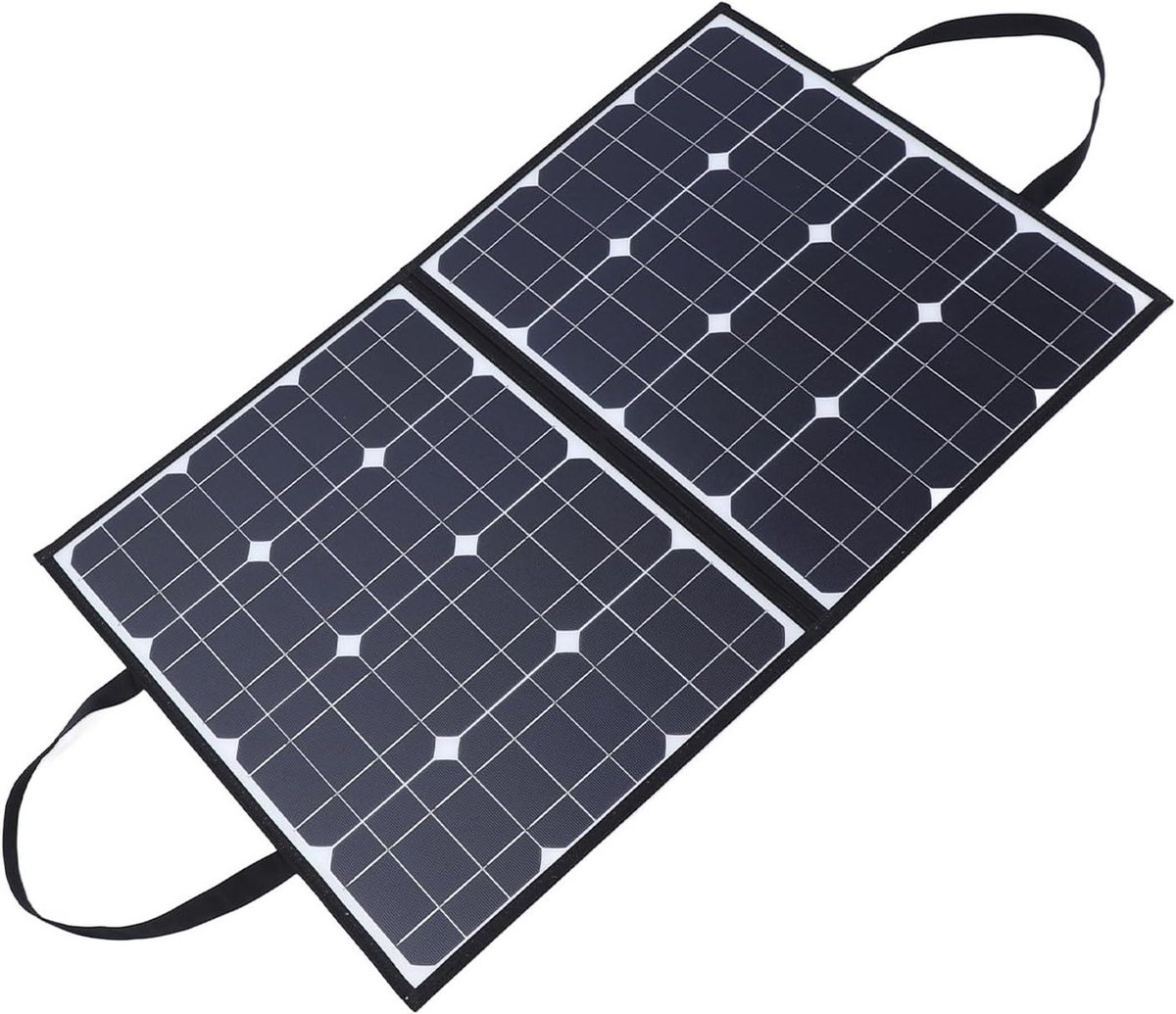 Opvouwbaar Zonnepaneel - Draagbare Charger - Outdoor Energie - Dubbele USB Poorten - 200W - Zwart