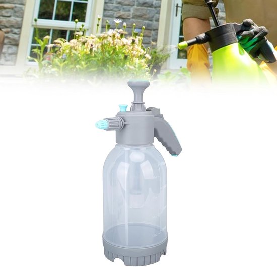 Hand Spuitfles - Drukspuit Tuin - Planten Water Geven - Luchtdruk Ontwerp - 2L - Zwart — afbeelding 4