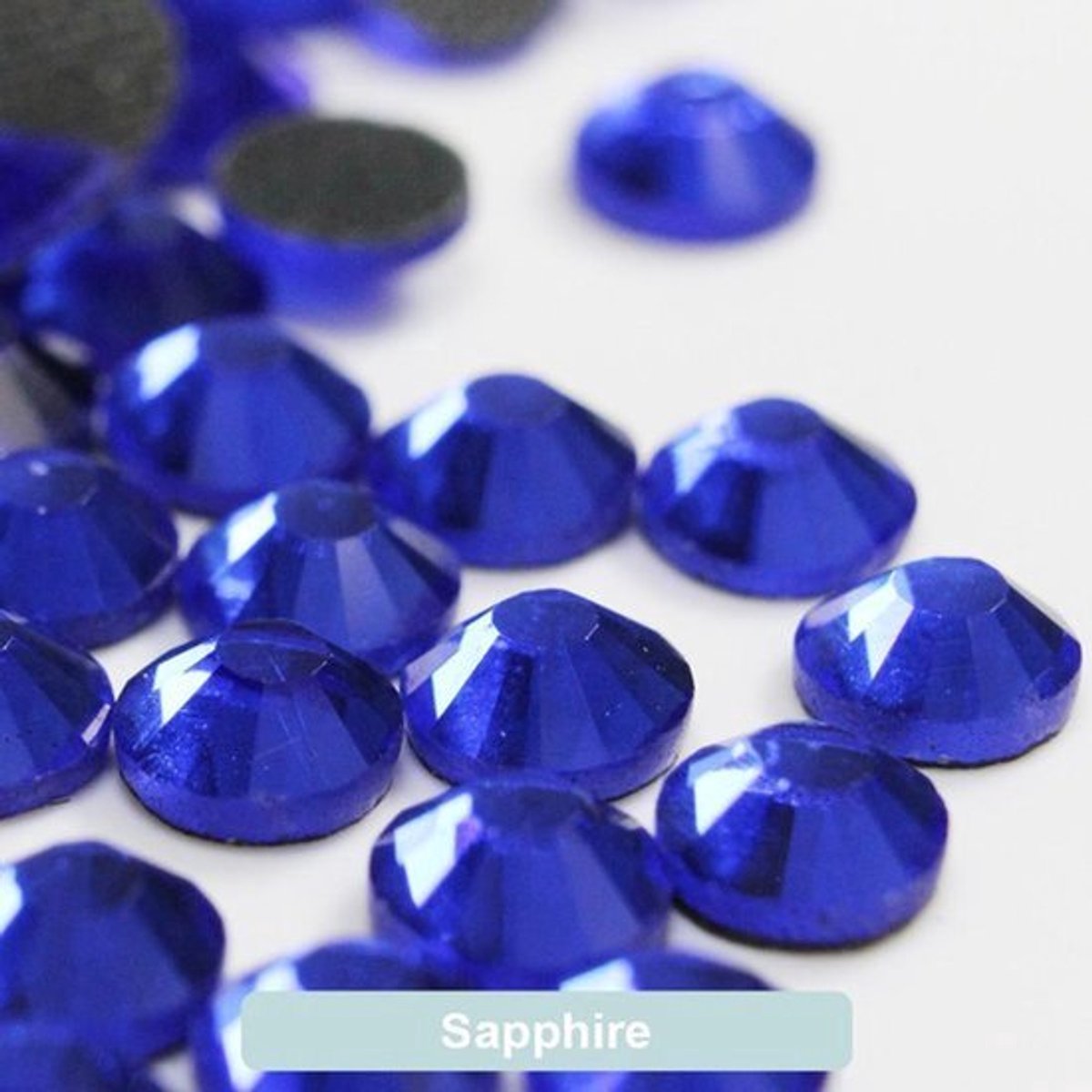 Strass steentjes Rhinestone AAA hotfix Sapphire SS10