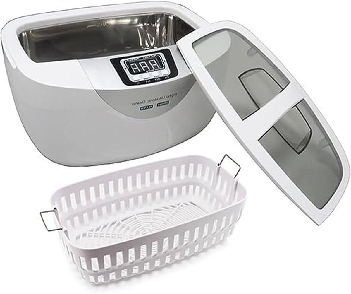 Ultrasone Schoonmaker - Sieraden Reiniger - Diepe Reiniging - Met Verwarmingsfunctie - 2.5L Tank - Grijs