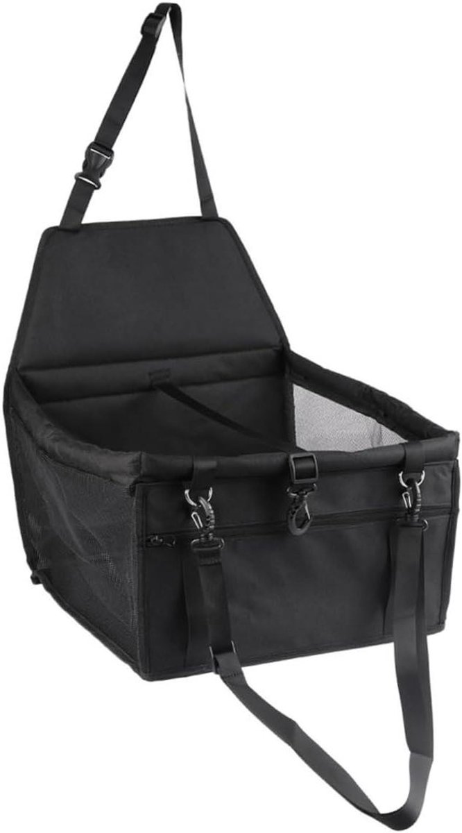 Huisdier Autostoel - Reistas Hond - Veilig Reizen - Ademend Mesh Ontwerp - 40 x 32 x 45 cm - Zwart