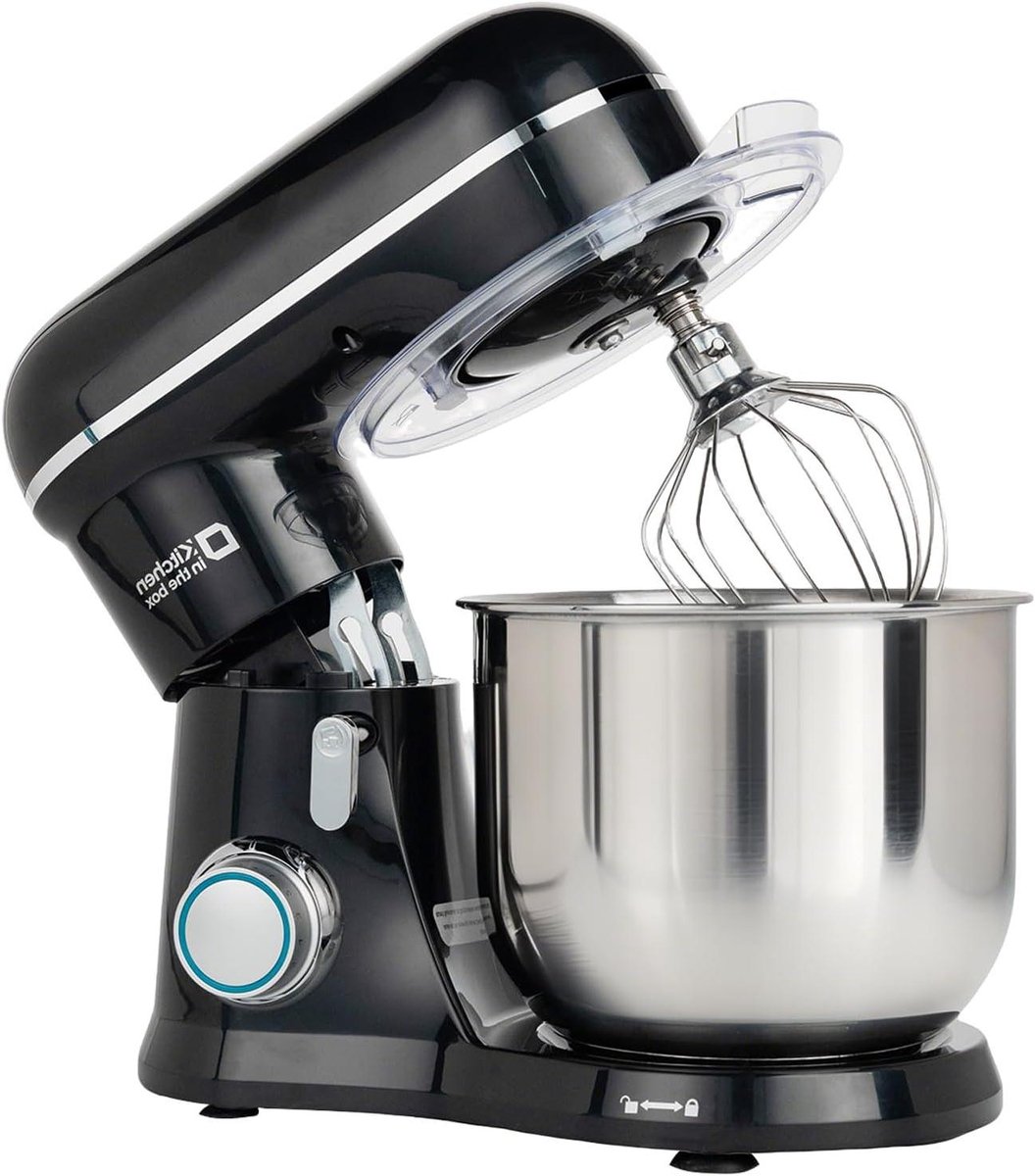 Keukenmachine - Mixer Deegmachine - Bakken Thuis - Krachtige 800W Motor - 35 Liter - Zwart