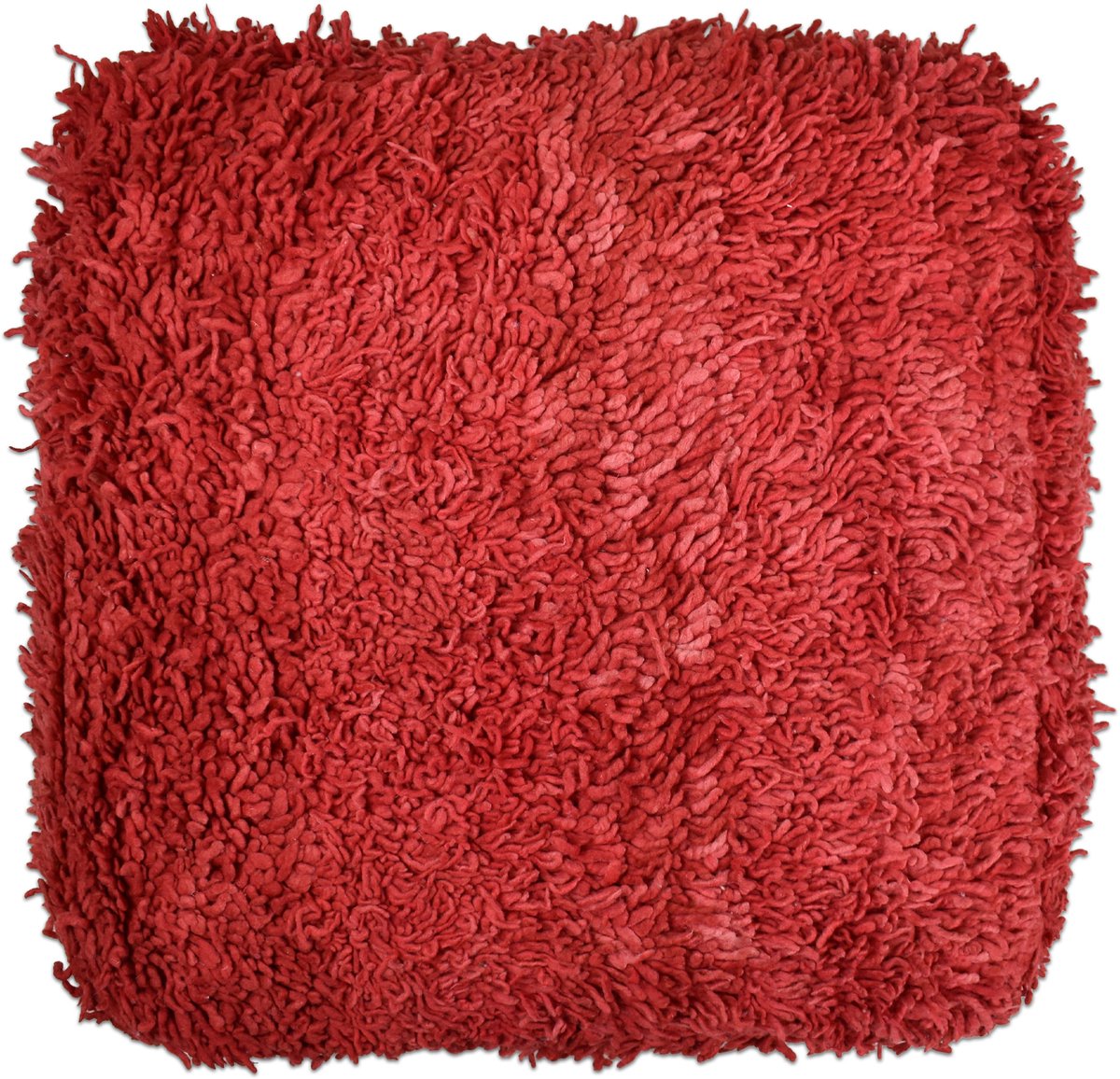 Kelim poef multicolor - Bohemian vloerkussen - handgeweven uit natuurlijke materialen - ongevuld - k1674