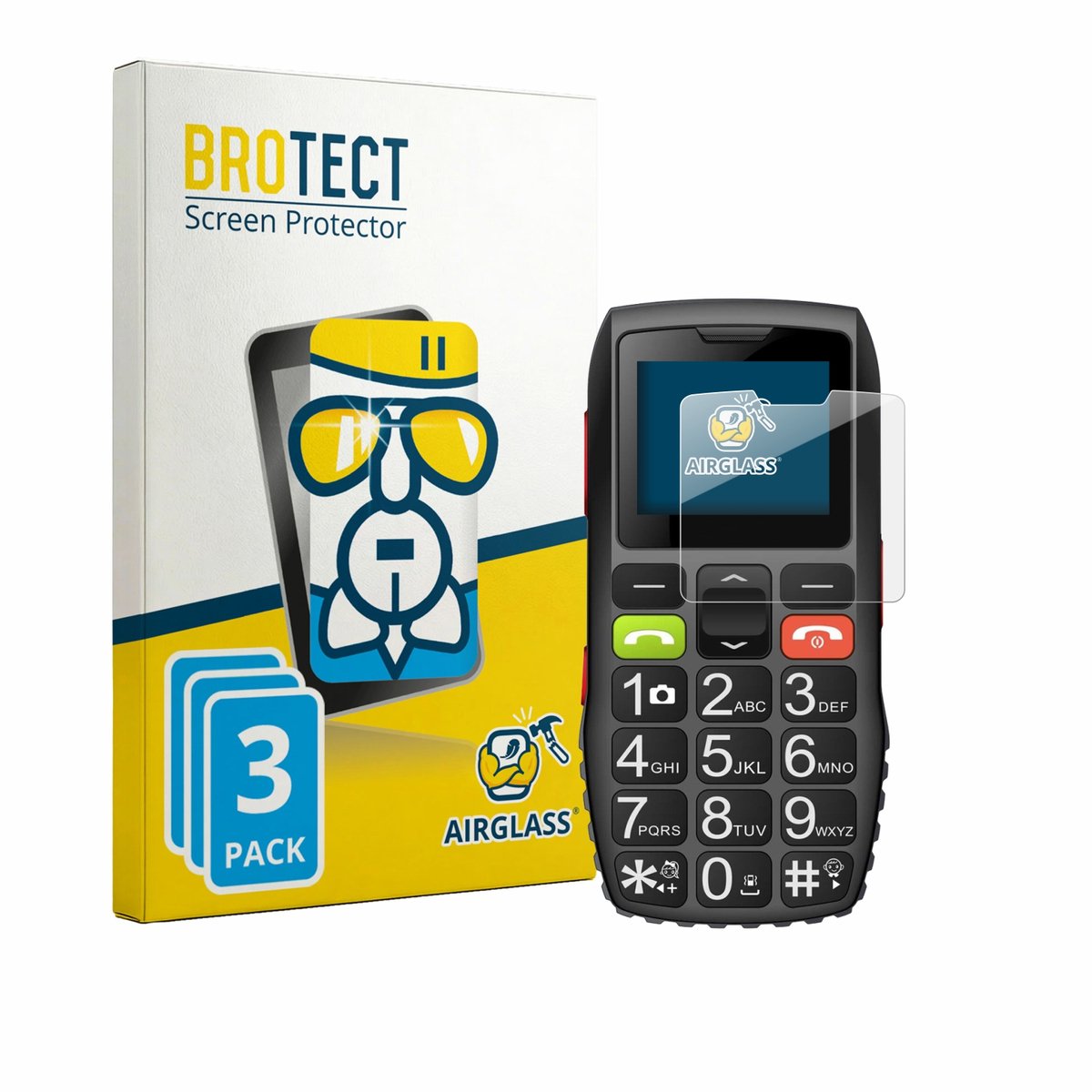 Screenprotector 3 Stuks voor artfone C1 Beschermglas transparant