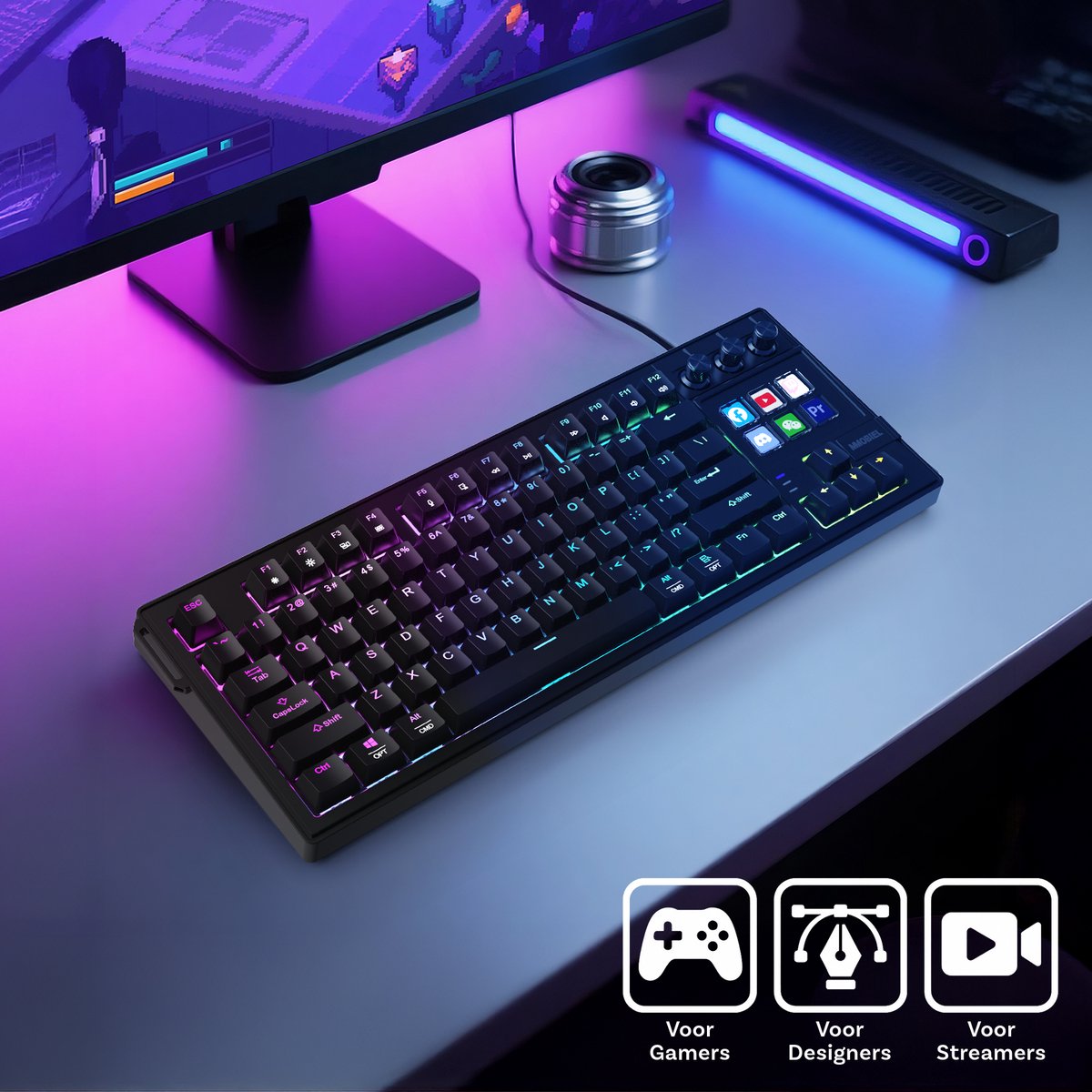 MMOBIEL Mechanisch Toetsenbord met 6 Macrotoetsen & RGB thumbnail 6