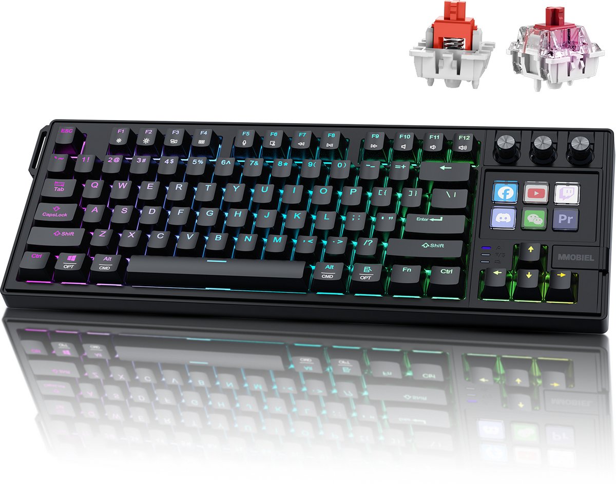 MMOBIEL Mechanisch Toetsenbord met 6 Macrotoetsen & RGB - afbeelding 1