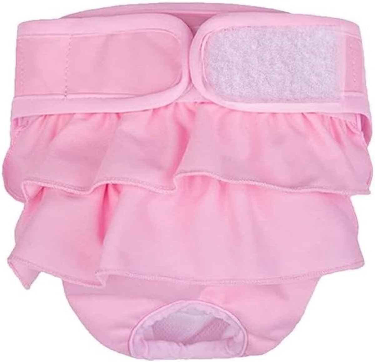 Luiers voor honden, herbruikbare hondenluiers, milieuvriendelijke damesbindes, hygiënische onderbroek voor honden in de hitte (L: 50-60cm, Roze)