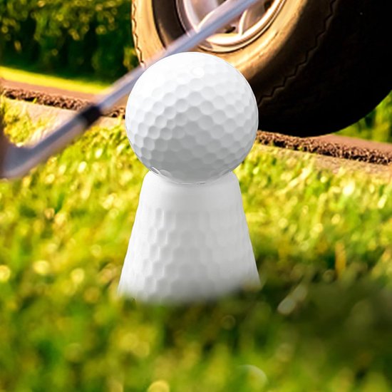 Golf Tee Houder - Bal T-shirts - Golf Training - Onbreekbaar TPU Materiaal - 5 cm Hoogte - Wit van GOLF — afbeelding 5