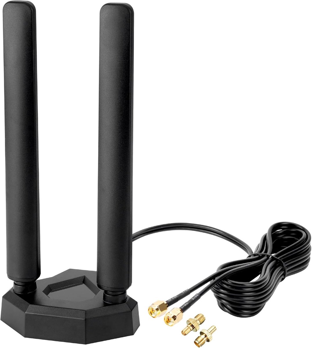 4G LTE/5G Sub-6 SMA TS9 stekker breedband 8 dB 600-3980 MHz draadloze antenne met magnetische voet, 2 meter kabel compatibel met 5G 4G LTE router