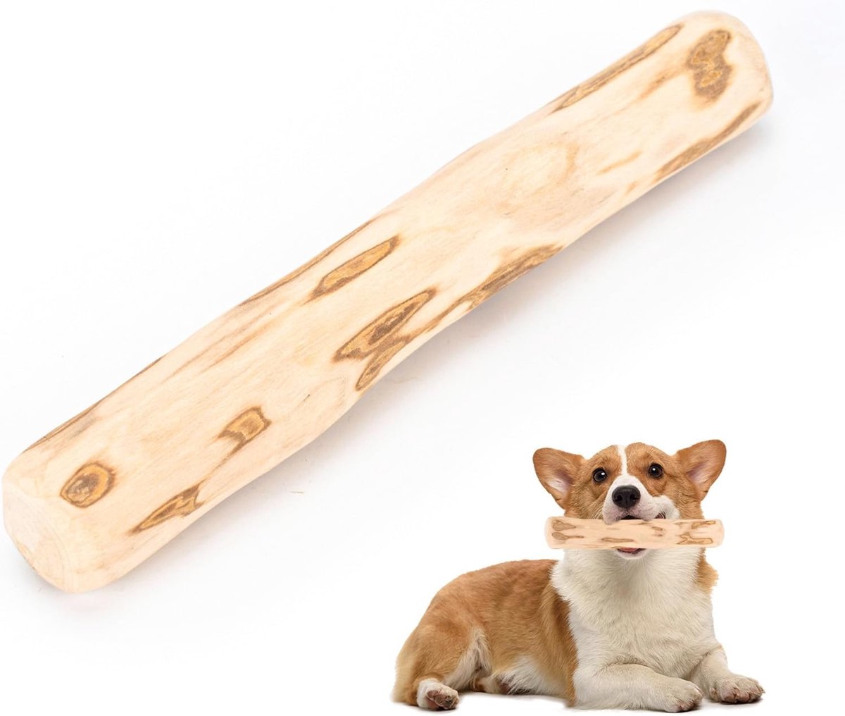 3 stuks koffiehout voor honden, kauwhout voor honden, kauwhout hond, koffiehouten kauwbotten, geschikt voor puppy's en kleine tot middelgrote honden, helpt tegen slechte adem