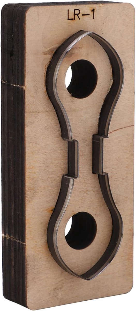 Leer Snijden Sterven, Metalen Stansmessen voor Leerbewerking en Ambachten, Hollow Punching Tool voor Sieraden Maken en Thuisprojecten (LR-1)