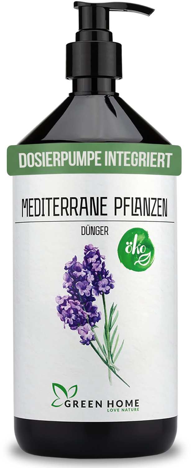 Green Home Love Nature - Vloeibare mediterrane plantenmest - 1 liter met doseerpomp - NPK 7+3+5