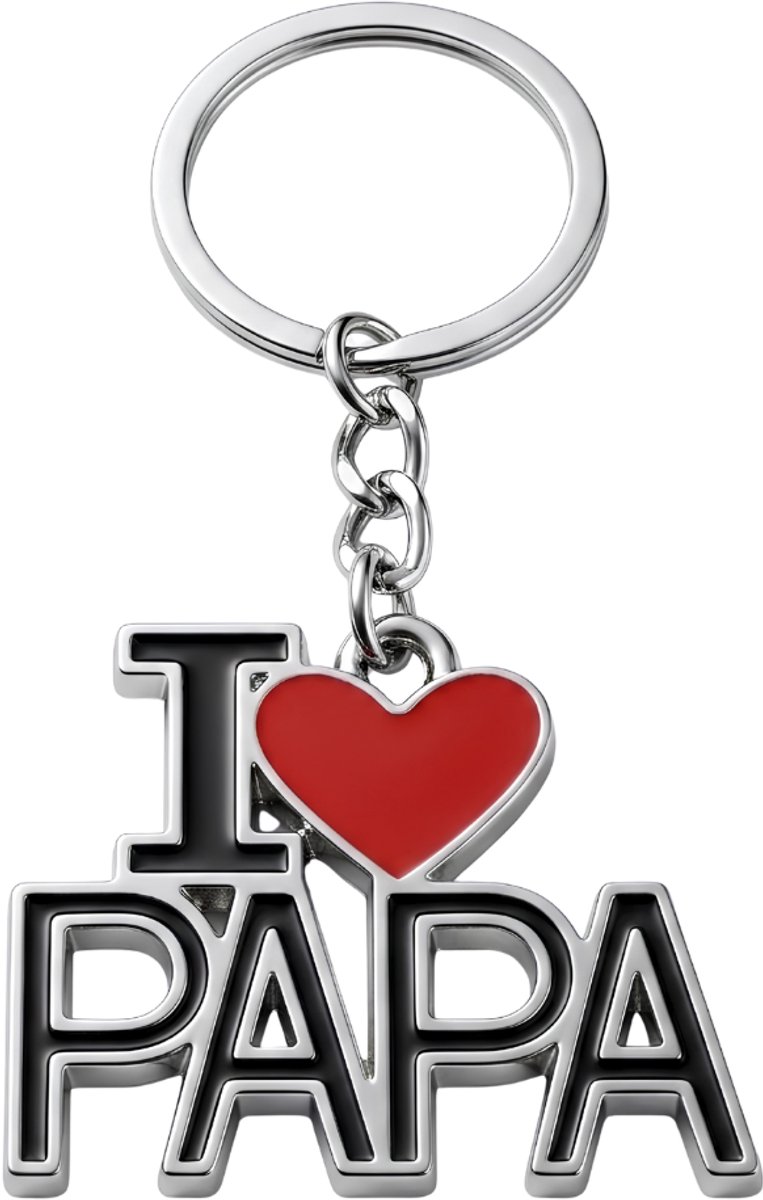 Ainy - I Love Papa Keychain | sleutelhangers voor kinderen en volwassenen | cadeau voor vaderdag