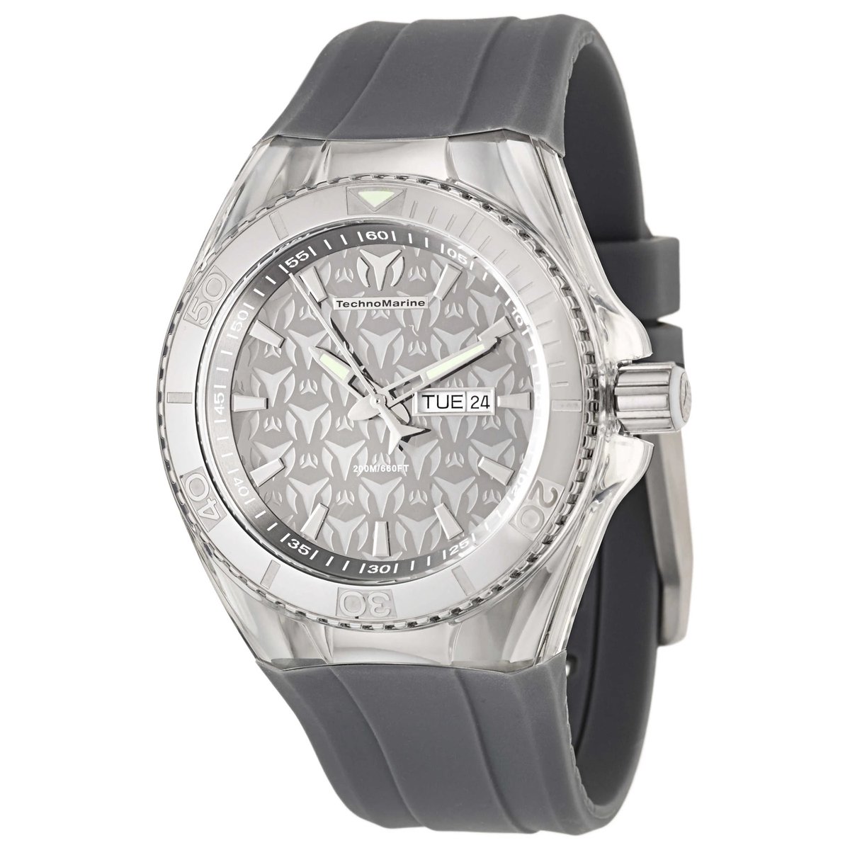 TechnoMarine Cruise 113005 Herenhorloge – Zilvergrijze Wijzerplaat – 45 mm
