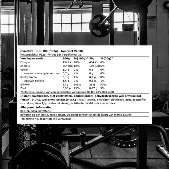 ISO-100 - 900 g - Vanille — afbeelding 2