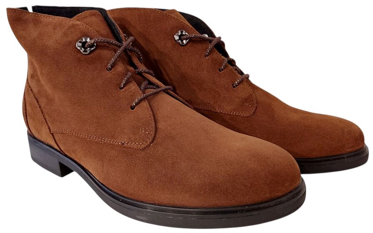 Durea Korte Veterboot 9840 835 9345 Cognac Wijdte H