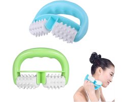 2 stuks Massage Roller - Cellulite Roller - Massageroller Benen - Nekroller - Bindweefselmassage - Spierverzorging & Ontspanning - Massageapparaten