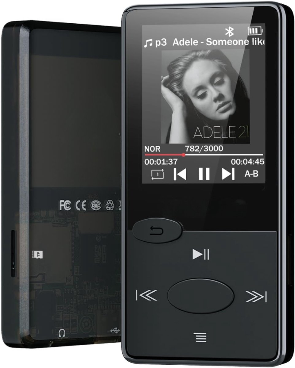 SNJY® MP3 Speler Bluetooth - Muziek Speler - MP4 Speler - 32GB - Zwart