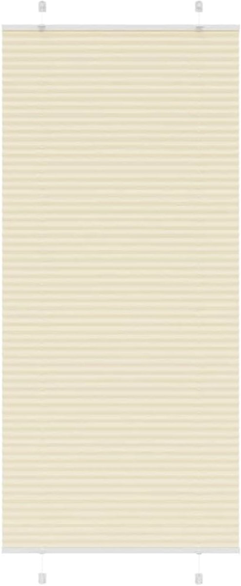 Plisségordijn voor ramen, 100% polyester, zicht- en zonwering, rolgordijn met klemdragers en schroeven, elegant design voor woonkamer, slaapkamer en kantoor, duurzaam