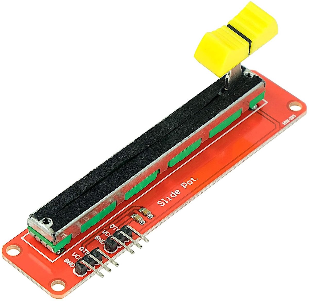 Schuifpotentiometer met faderknop, 10 kΩ weerstand, 10 k slide