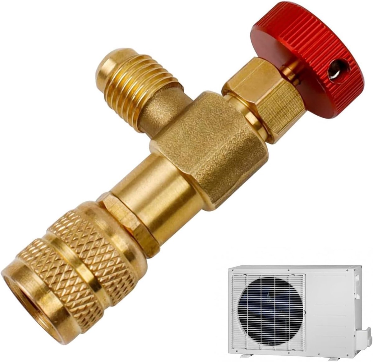 veiligheidsventiel van messing, 1/4"-5/16" doorstroomregelventiel