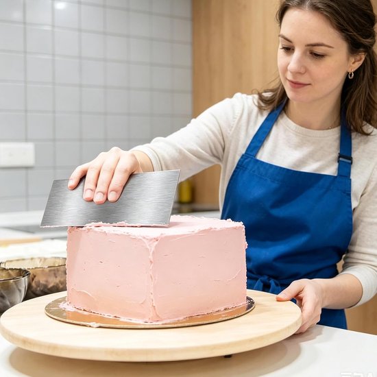 5 stuks, deegkaart, roestvrij staal, bevat 2 smalle spatels en 3 — afbeelding 5